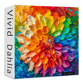 Puzzle en bois Vivid Dahlia 1000 piĂšces